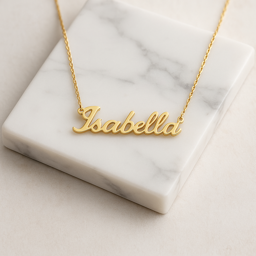 The Signature Name Necklace – Written in Light