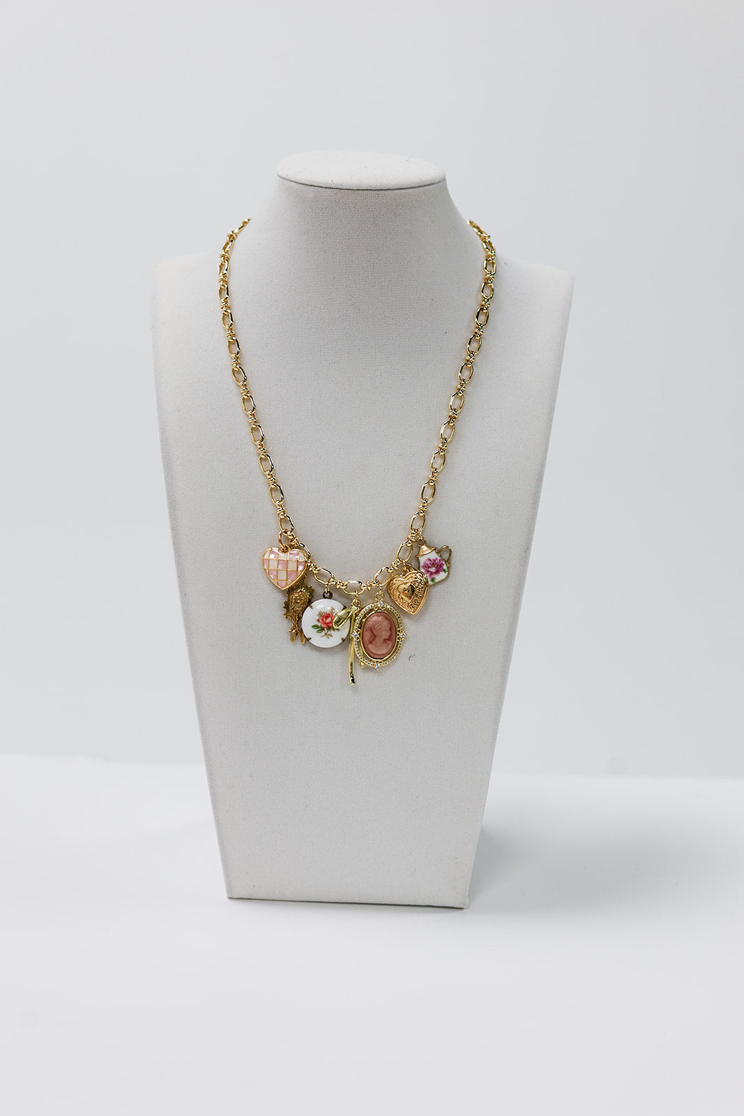 7 Charm Custom Neckace: Pendant + 6 Charms