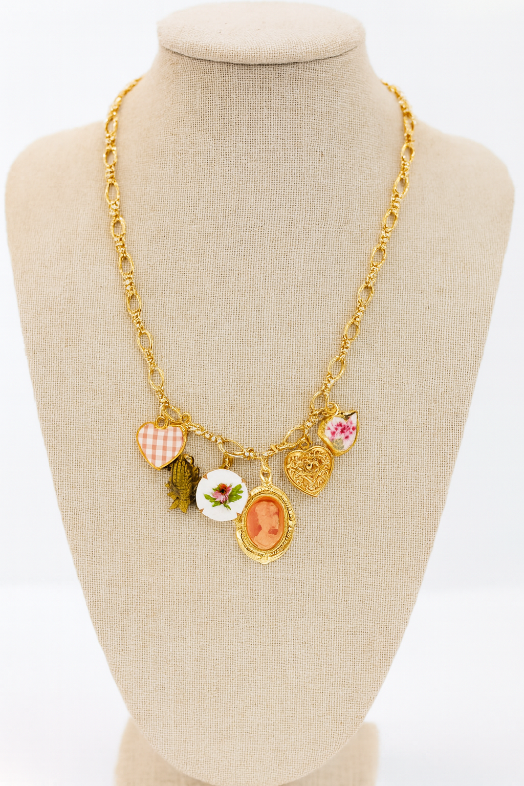 7 Charm Custom Neckace: Pendant + 6 Charms