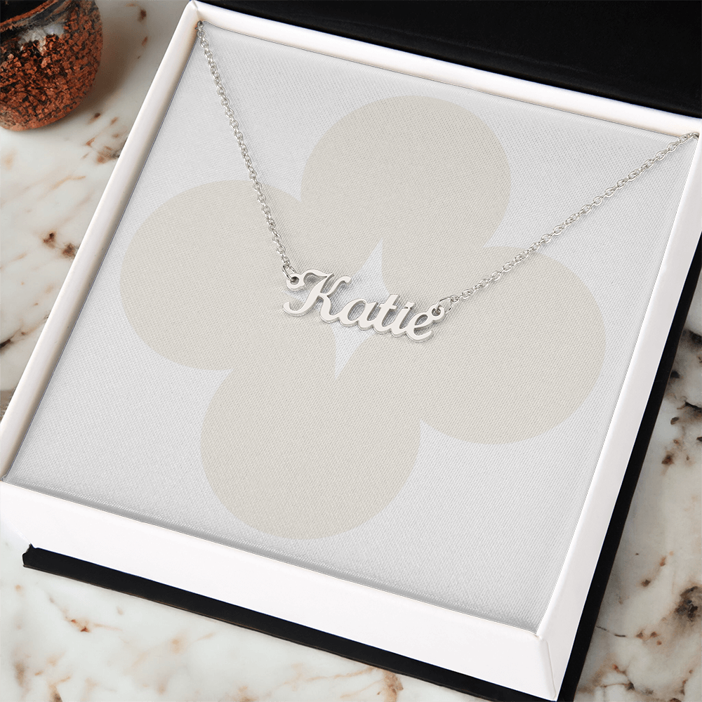 The Signature Name Necklace – Written in Light