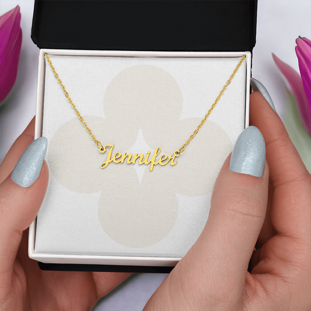 The Signature Name Necklace – Written in Light
